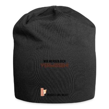 Wir werden dich vermissen Abschied Kollege - Jersey-Beanie - Schwarz - Vorne