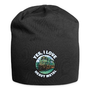Zugverkehr Lokomotive Heavy Metal - Jersey-Beanie - Schwarz - Vorne