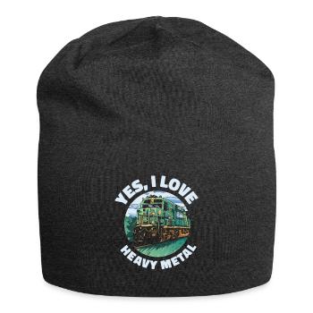 Zugverkehr Lokomotive Heavy Metal - Jersey-Beanie - Anthrazit - Vorne