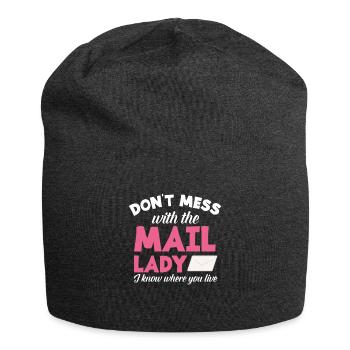 Funny Letter Deliverer Post Post Gifts - Jersey Beanie - charcoal grey - Front