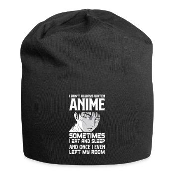 Funny Anime Gift - Jersey Beanie - black - Front