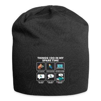 Ornithologue Vogebesitzer Budensitting Lovers - Bonnet en jersey - noir - Devant