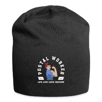 Funny Letter Deliverer Post Post Gifts - Jersey Beanie - black - Front