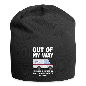 Funny Letter Deliverer Post Post Gifts - Jersey Beanie - black - Front