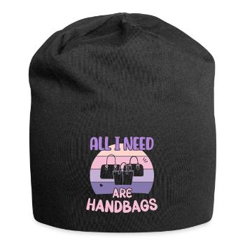 All I need are Handbags / Handbag Shopping - Jersey Beanie - black - Front