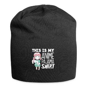 Funny Anime Gift - Jersey Beanie - black - Front