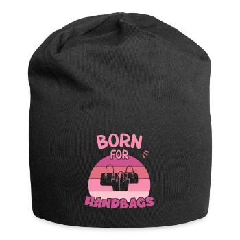 Born for Handbags / Handbag Shopping - Jersey-Beanie - Schwarz - Vorne