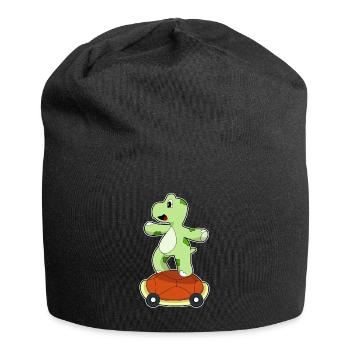 Tortue Skater Skateboard - Bonnet en jersey - noir - Devant