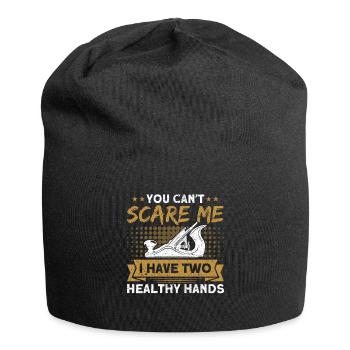 Two healthy hands carpenter - Jersey Beanie - black - Front