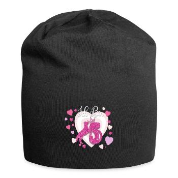 5 Geburtstag Mädchen - Jersey-Beanie - Schwarz - Vorne