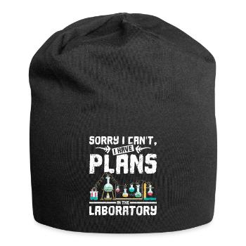 Désolé je ne peux pas avoir des plans dans le laboratoire - Bonnet en jersey - noir - Devant