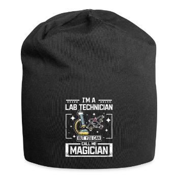 Je suis technicien de laboratoire mais vous pouvez m’appeler magicien - Bonnet en jersey - noir - Devant