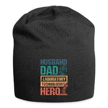 Mari papa technologue de laboratoire héros - Bonnet en jersey - noir - Devant