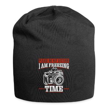 Please Do Not Disturb I Am Freezing Time — - Jersey-Beanie - Schwarz - Vorne