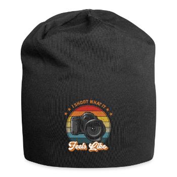 Photography lovers I photograph as it should be - Jersey Beanie - black - Front