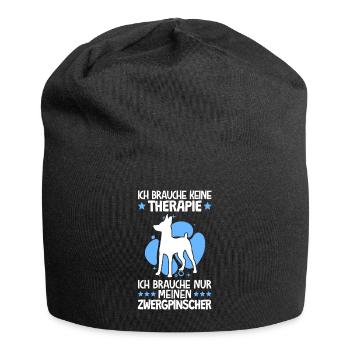Brauche nur meinen Zwergpinscher Pinscher - Jersey-Beanie - Schwarz - Vorne