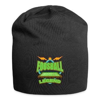 Foosball Legend Drehfußball Kickern - Jersey-Beanie - Schwarz - Vorne