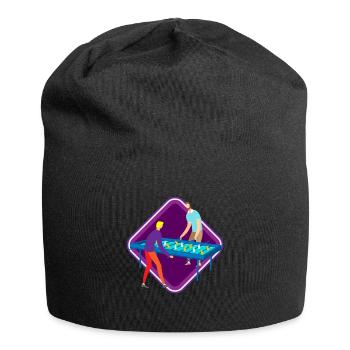 Joueur de baby-foot Rotary football Foosball - Bonnet en jersey - noir - Devant