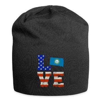 Cadeau Love South Dakota - Bonnet en jersey - noir - Devant