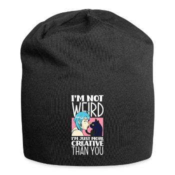 Funny Anime Gift - Jersey Beanie - black - Front