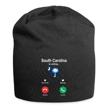 Visit to South Carolina Gift - Jersey Beanie - black - Front