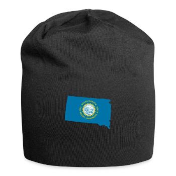 Cadeau de voyage dans le Dakota du Sud - Bonnet en jersey - noir - Devant