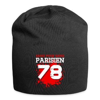 Sang Pour Sang Parisien - 78 - Bonnet en jersey - noir - Devant