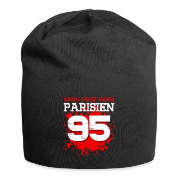 Sang Pour Sang Parisien - 95 - Bonnet en jersey - noir - Devant