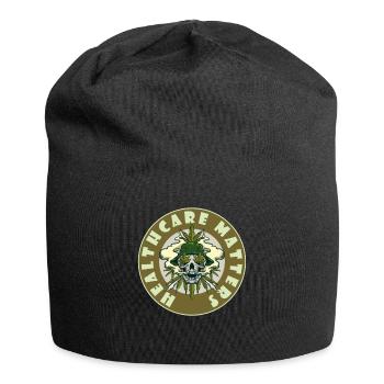 Healthcare Matters Cannabis Lover THC Medical Weed - Jersey-Beanie - Schwarz - Vorne