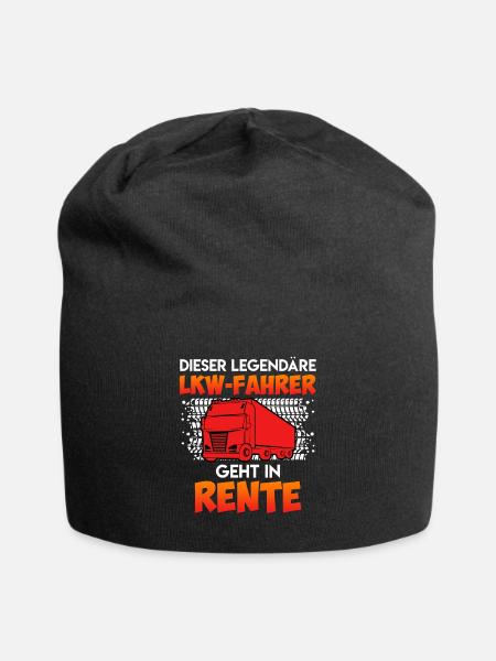 LKW-Fahrer Rente Truck Rentner - Jersey-Beanie - Schwarz