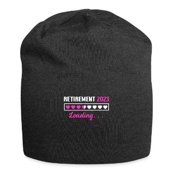 Charge pension 2023 Retirement - Jersey Beanie - charcoal grey - Front