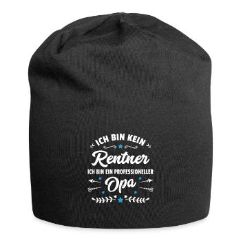 Lustiger Spruch Opa Ruhestand Rentner Geschenk - Jersey-Beanie - Schwarz - Vorne