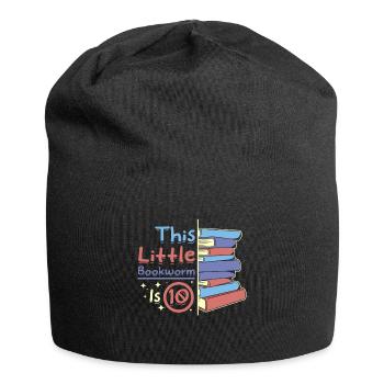 Ce petit rat de bibliothèque a 10 ans - Bonnet en jersey - noir - Devant