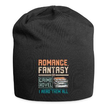 Lecture de romans d’amour, de fantasy ou de romans policiers - Bonnet en jersey - noir - Devant