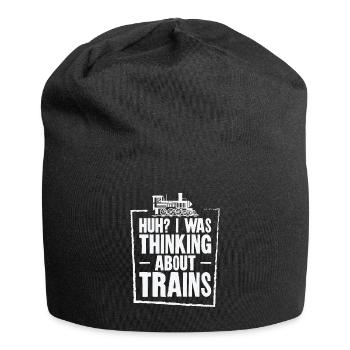 Zuglokomotive Transport Eisenbahnbegeisterte - Jersey-Beanie - Schwarz - Vorne