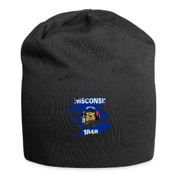 Wisconsin haus geschenk - Jersey-Beanie - Schwarz - Vorne