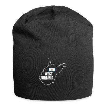 West Virginia Pride Gift - Jersey Beanie - black - Front