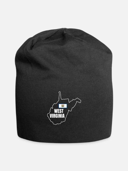 Cadeau de fierté de Virginie-Occidentale - Bonnet en jersey - noir