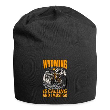 Wyoming abenteurer geschenk - Jersey-Beanie - Schwarz - Vorne