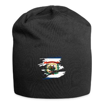 Gift for West Virginia Residents - Jersey Beanie - black - Front