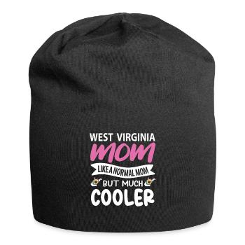 West Virginia mother gift - Jersey Beanie - black - Front