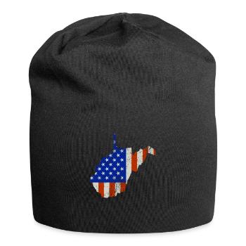 West Virginia Home Usa flaggen geschenk - Jersey-Beanie - Schwarz - Vorne