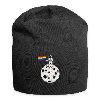 Gay Astronaut LGBT Gay Pride Flag - Jersey Beanie - black - Front