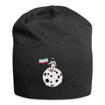 Abrosexueller Astronaut Abrosexuelle Flagge - Jersey Beanie - black - Front