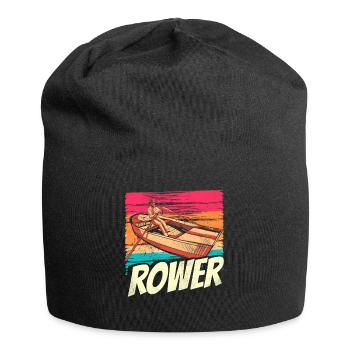 Rowing Rowing Boat Rowing Rowing Rowing Rowing - Jersey Beanie - black - Front