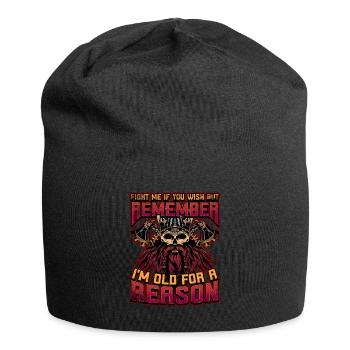 Conception de la mythologie viking nordique pour les guerriers vikings - Bonnet en jersey - noir - Devant