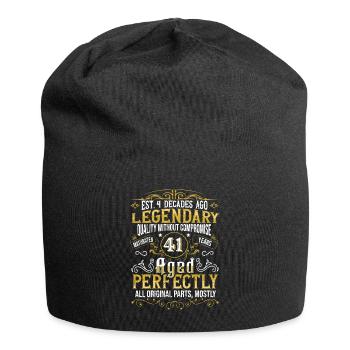 Vintage Legendary - Aged perfectly 41. Geburtstag - Jersey-Beanie - Schwarz - Vorne