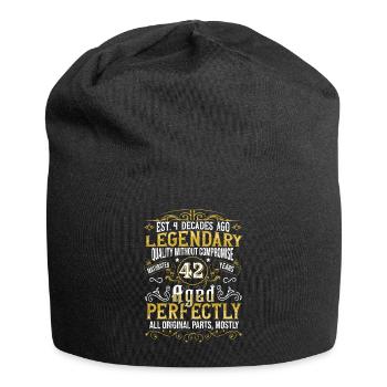 Vintage Légendaire - Vieilli parfaitement 42ème anniversaire - Bonnet en jersey - noir - Devant