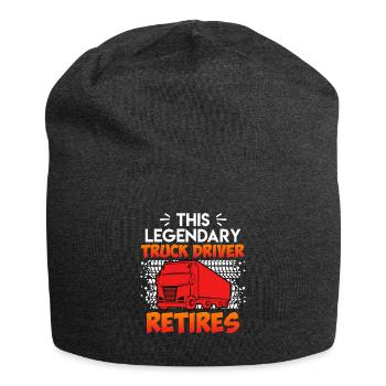 Truck Driver Pension Truck Pensioner - Jersey Beanie - charcoal grey - Front