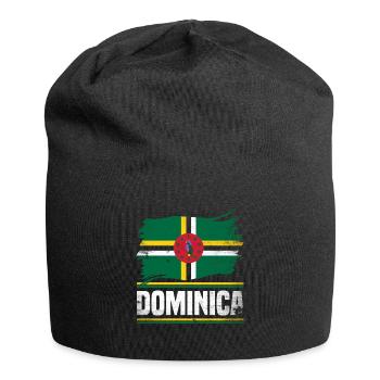 Dominica Dominican Dominica Flag - Jersey Beanie - black - Front